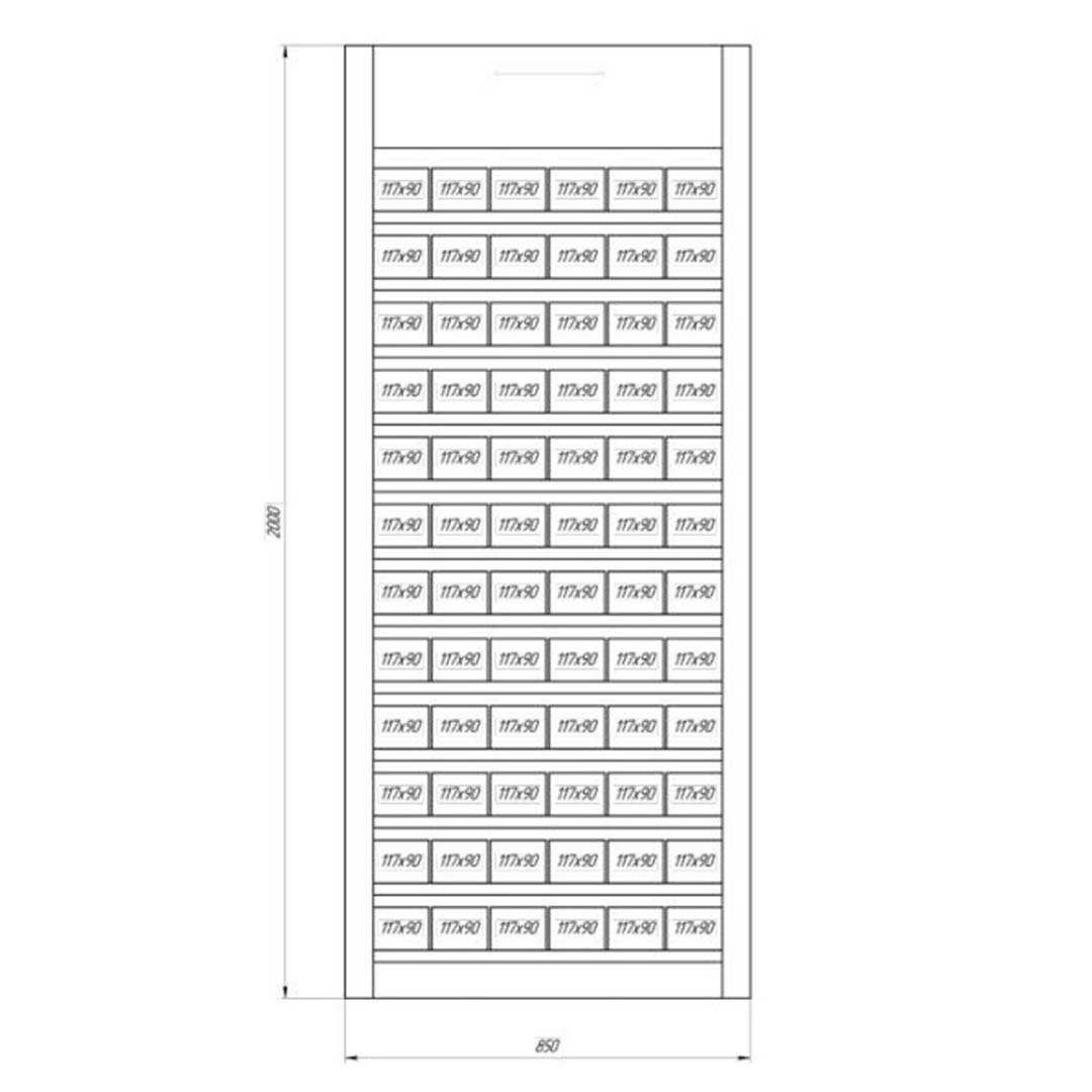 Шкаф с ячейками для хранения CELL P11 C123 20.6.L